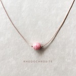 ロードクロサイトmacramé ネックレス