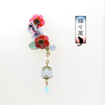 【sale】出目金と椿金古美イヤーカフ