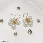 コットンパール＊ボリュームピアス