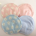 再3販*母乳パッド*うさぎ2組セット*水玉*サイズ変更OK