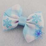 【sale♪】リボン ヘアクリップ ☆ スノークリスタル②