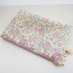 ◇◆Special Price◆◇　LIBERTY　Felicite　フェリシテ　ラベンダー　ビニコのぺたんこポーチ　◆通帳ポーチ・ペンケースに♪
