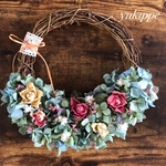 紫陽花リース☆。.:＊・゜ドライフラワーリース