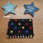 再販 移動ポケット　男の子 かっこいい星柄  黒