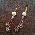 【送料無料】再販＊雪の結晶ピアス