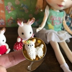 アルパカカレーとスプーン 1/6ミニチュア ブライス リカちゃん ドールハウス   ドール シルバニア  