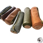 Bolster（グレー）本革ペンケース