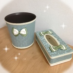 【お買い得セット】ボックスティッシュケース&ダストボックス