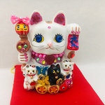 　親子招福ジュエリー招き猫　レギュラータイプ（S)