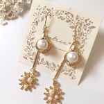 雪の花 パール ピアス/イヤリング