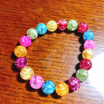 カラー水晶のブレスレット
