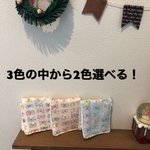6重ガーゼ のミニミニハンカチ2枚セット ちょうちょ柄
