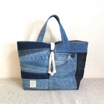 m284 デニムパッチtote  bag