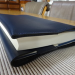 単行本用革のブックカバー　T-14