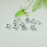 星　キュービックジルコニア　カボション　８mm　５粒   B-4-9