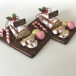 hand:made:再販ミニチュア：ドールハウス：クリスマスパーティー：シュトーレン：