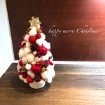  Xmas◇クリスマスツリー◇木ノ実ホワイトりんごと雪の結晶スノー