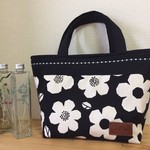 刺繍入りトートバッグ＊大花