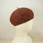 Tweed beret   orange