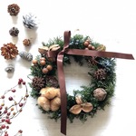 【再販】木の実のクリスマスリース