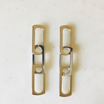 Grossy Silver Rectangle Chain Links