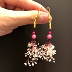 かすみ草ピアス～パール～