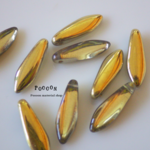 shinny gold ダガー チェコビーズ 10個