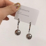 ロングバー×シルバーボールチタンピアス