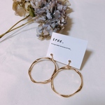 goldフープピアス、イヤリング