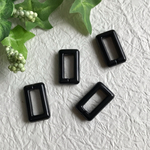 【ブラック】ヴィンテージ アクリルチェーンパーツ 4個セット