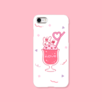 『tokimekizaクリームソーダ(あか)』スマホケース