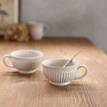 カフェオレカップ　　やさしいアイボリー