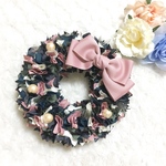 リボンリース♡スモーキーカラー