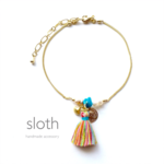 colorful tassel anklet