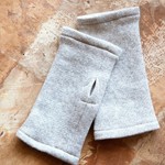 「Ｙ様オーダー作品」Organic Cotton　指無し手袋（裏起毛ニット生地）