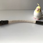 愛鳥さんの国産樫自然木綿ロープパーチ（Mサイズ）