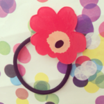 《再販》ケシの花のヘアゴム