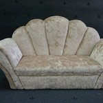 ブライス用　バービー用ソファ　ドール家具ソファー　シャンパンゴールド