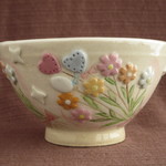 茶碗 ピンクの花束（B）