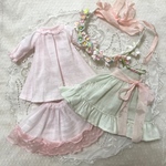 ChatonWeegie [花冠付きフルセット]甘いメロンクリームのfairyエプロン付きスモッグOPSet