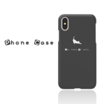 伸びをする白猫のスマホケース　iPhoneケース