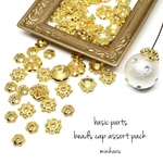 60 pcs) beads cap assort pack