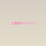 ぴゃん様ご専用ページ☆*。