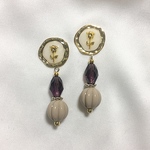 薔薇の冬ピアス/イヤリング