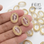 40個 ＊ oval antique beads