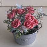 X'masのピンクの薔薇