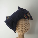 kokoa-non 様 ご予約品 ☆ ヘアターバン (ループ) ☆ ネイビー × チェック