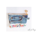 no.273 -  Jeans  Remake ＊ embroidery  mini porch