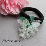 *＊すずらんの花束ヘアーゴム＊*
