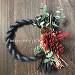 しめ縄2019（ナチュラル素材ブラック）